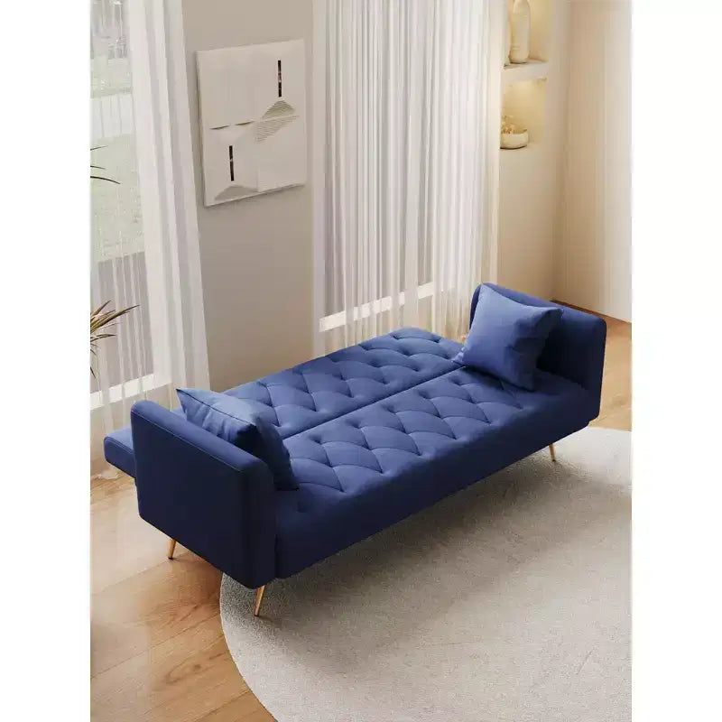 Divanetto-letto convertibile in velluto, colori assortiti, 3 posti