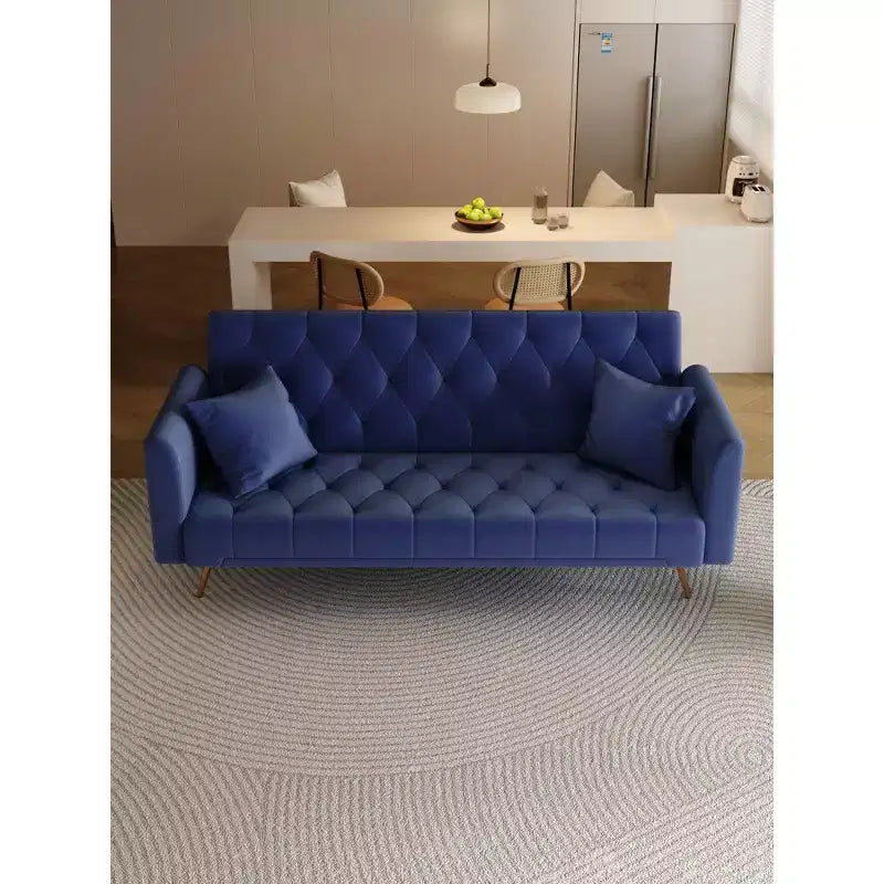 Divanetto-letto convertibile in velluto, colori assortiti, 3 posti