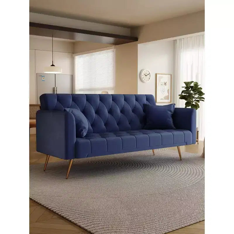 Divanetto-letto convertibile in velluto, colori assortiti, 3 posti