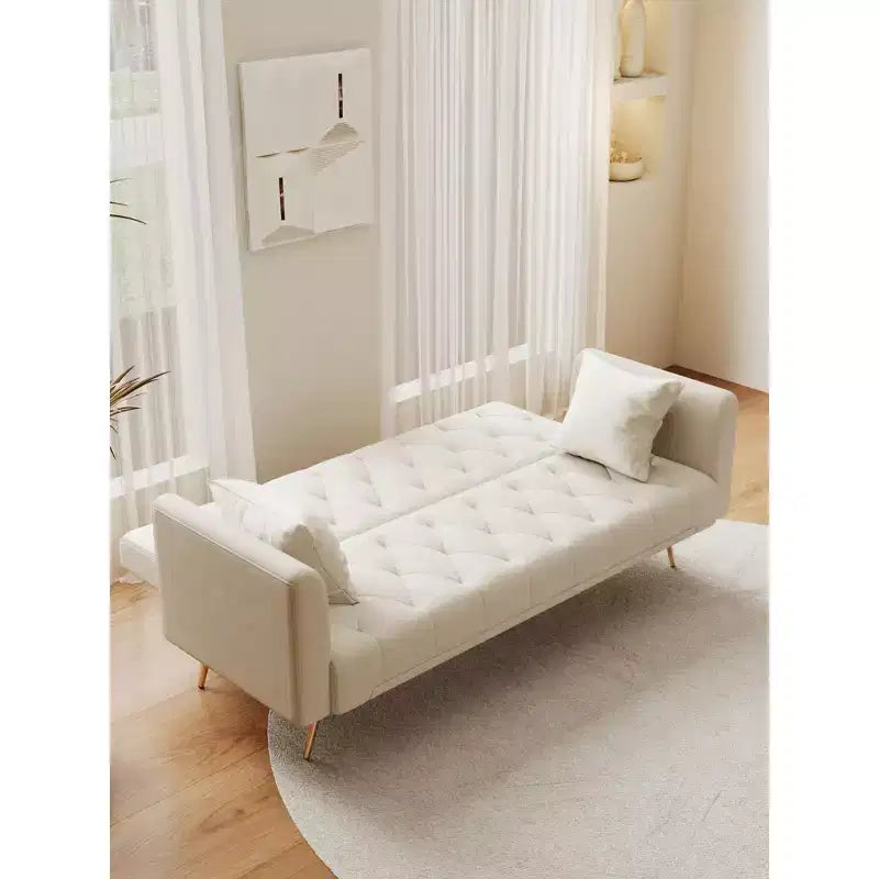 Divanetto-letto convertibile in velluto, colori assortiti, 3 posti
