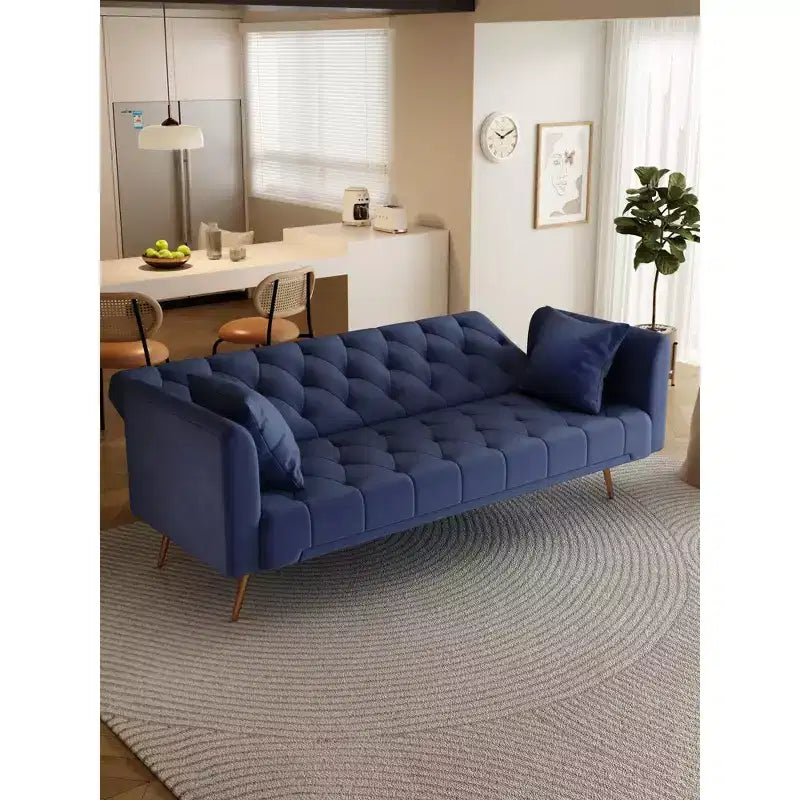 Divanetto-letto convertibile in velluto, colori assortiti, 3 posti