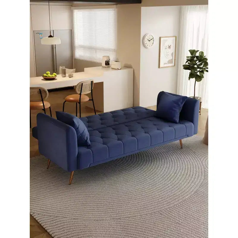 Divanetto-letto convertibile in velluto, colori assortiti, 3 posti