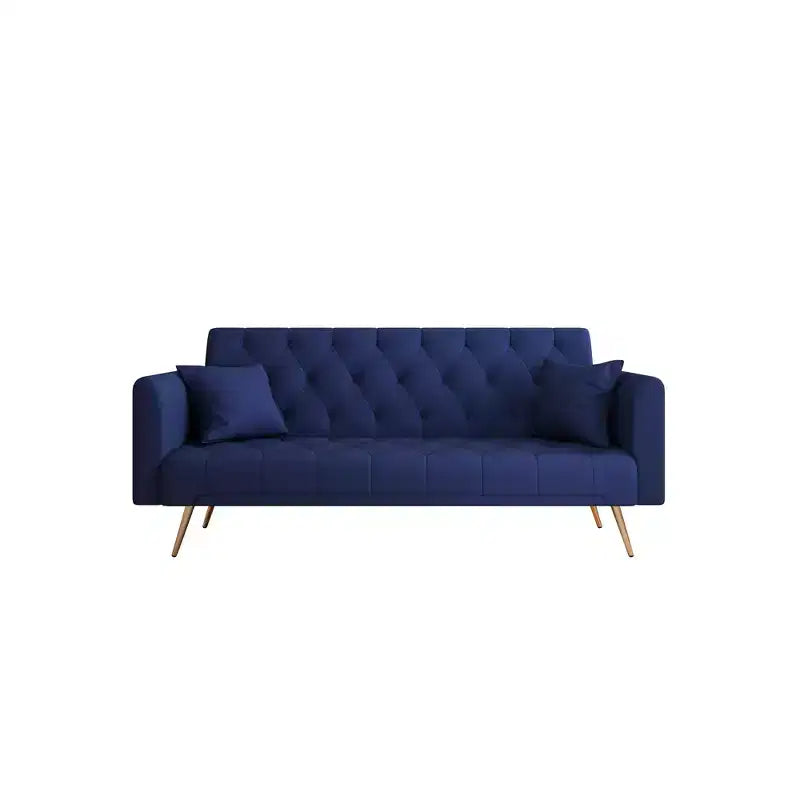 Divanetto-letto convertibile in velluto, colori assortiti, 3 posti