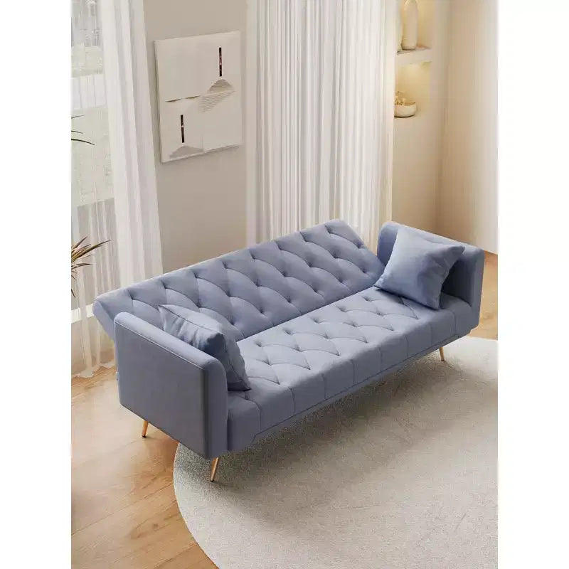 Divanetto-letto convertibile in velluto, colori assortiti, 3 posti