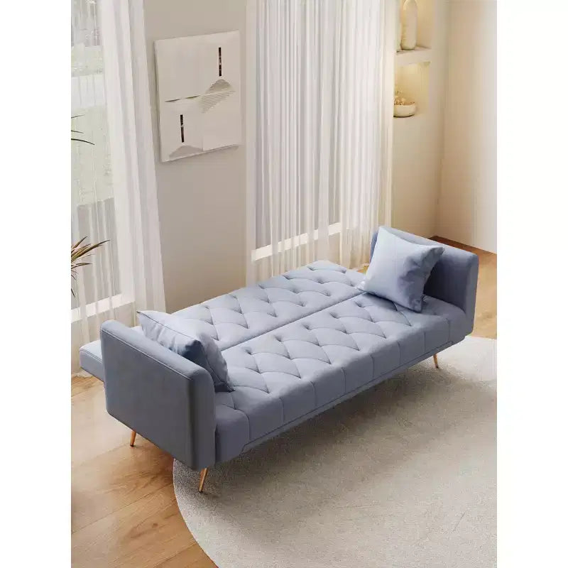 Divanetto-letto convertibile in velluto, colori assortiti, 3 posti