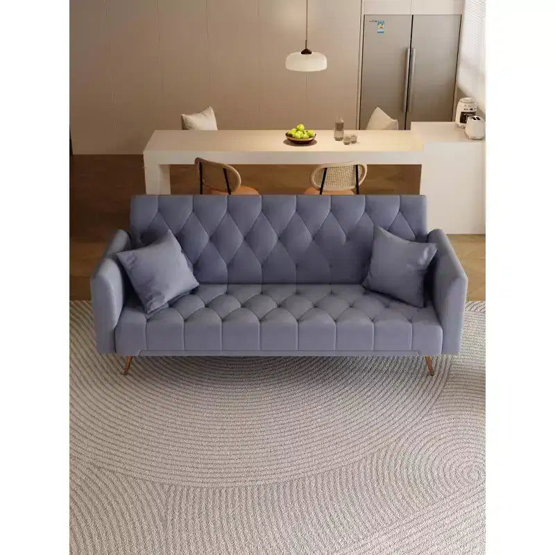 Divanetto-letto convertibile in velluto, colori assortiti, 3 posti