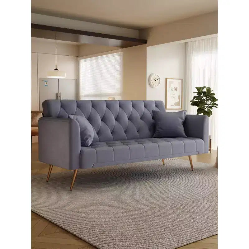 Divanetto-letto convertibile in velluto, colori assortiti, 3 posti