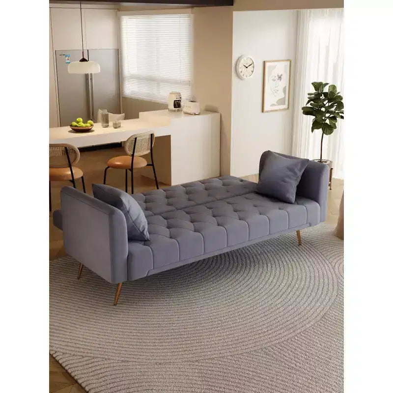 Divanetto-letto convertibile in velluto, colori assortiti, 3 posti