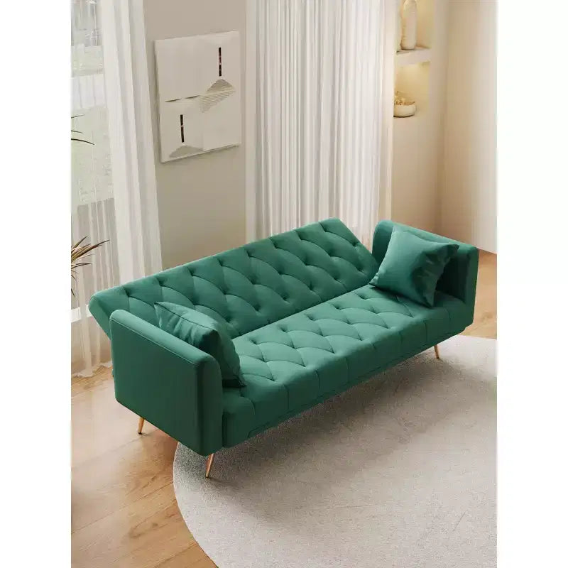 Divanetto-letto convertibile in velluto, colori assortiti, 3 posti