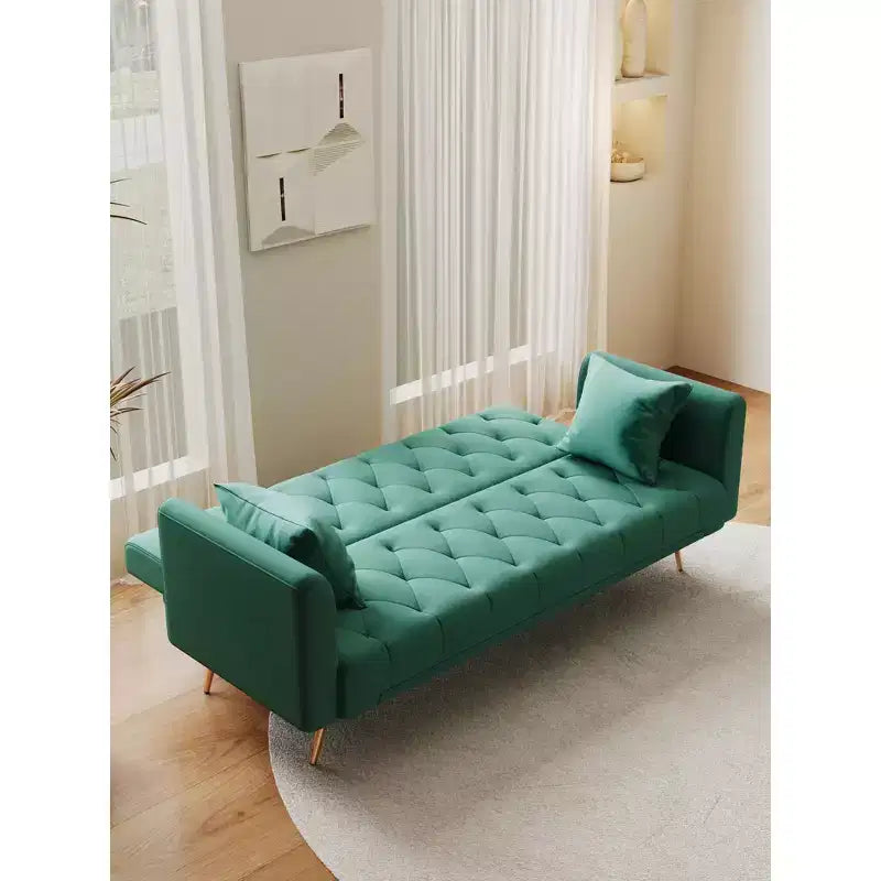 Divanetto-letto convertibile in velluto, colori assortiti, 3 posti