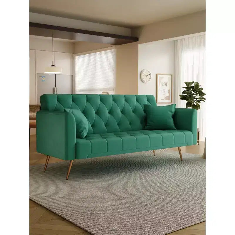 Divanetto-letto convertibile in velluto, colori assortiti, 3 posti