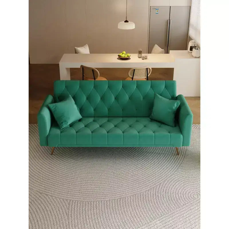 Divanetto-letto convertibile in velluto, colori assortiti, 3 posti