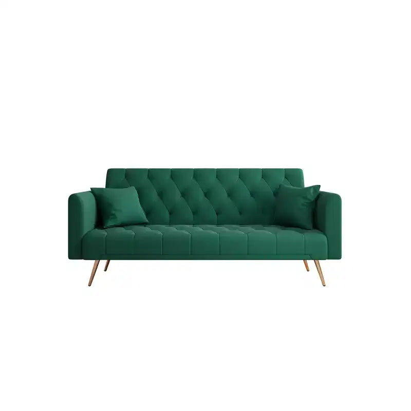 Divanetto-letto convertibile in velluto, colori assortiti, 3 posti