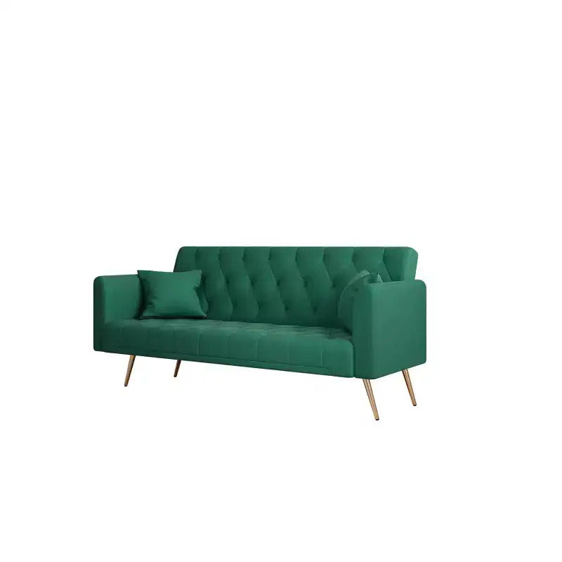 Divanetto-letto convertibile in velluto, colori assortiti, 3 posti