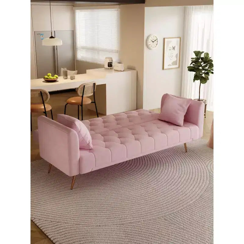 Divanetto-letto convertibile in velluto, colori assortiti, 3 posti