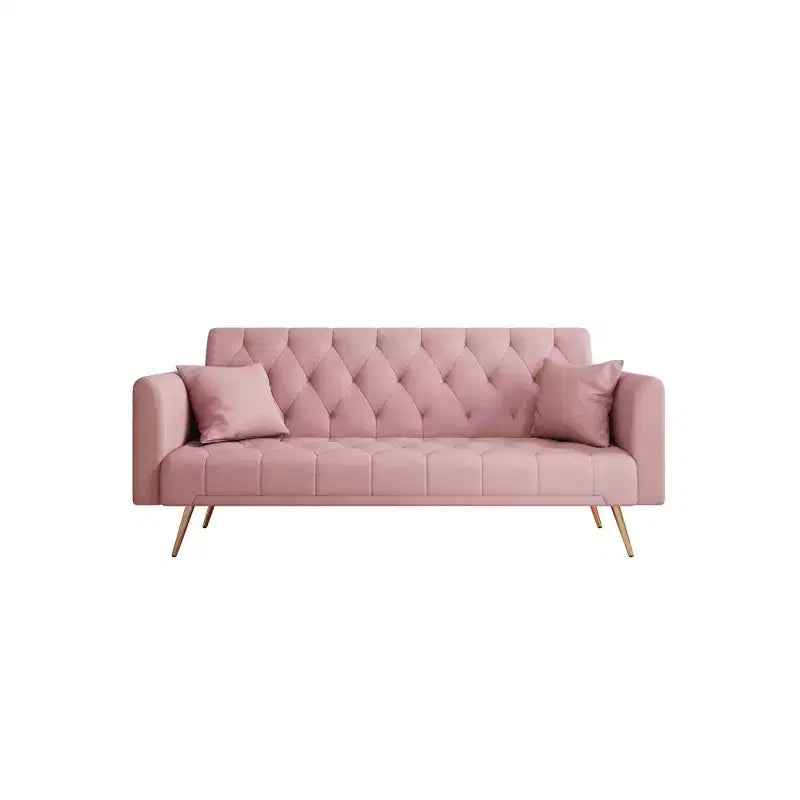 Divanetto-letto convertibile in velluto, colori assortiti, 3 posti