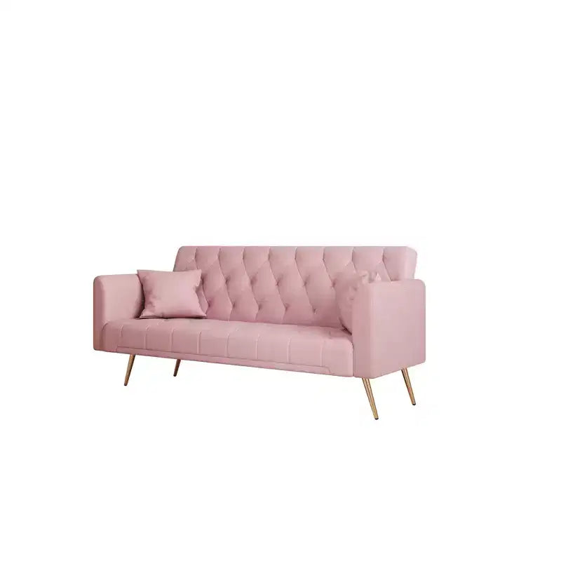 Divanetto-letto convertibile in velluto, colori assortiti, 3 posti