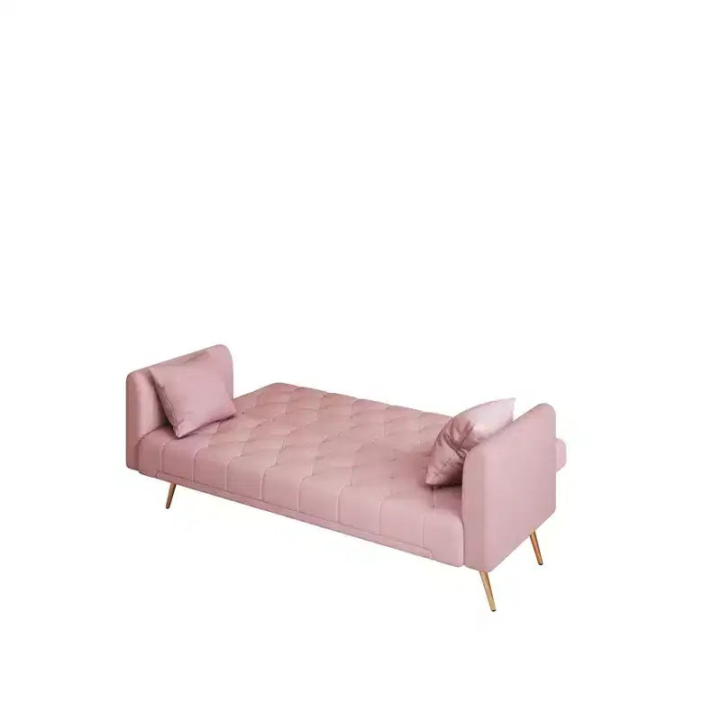 Divanetto-letto convertibile in velluto, colori assortiti, 3 posti