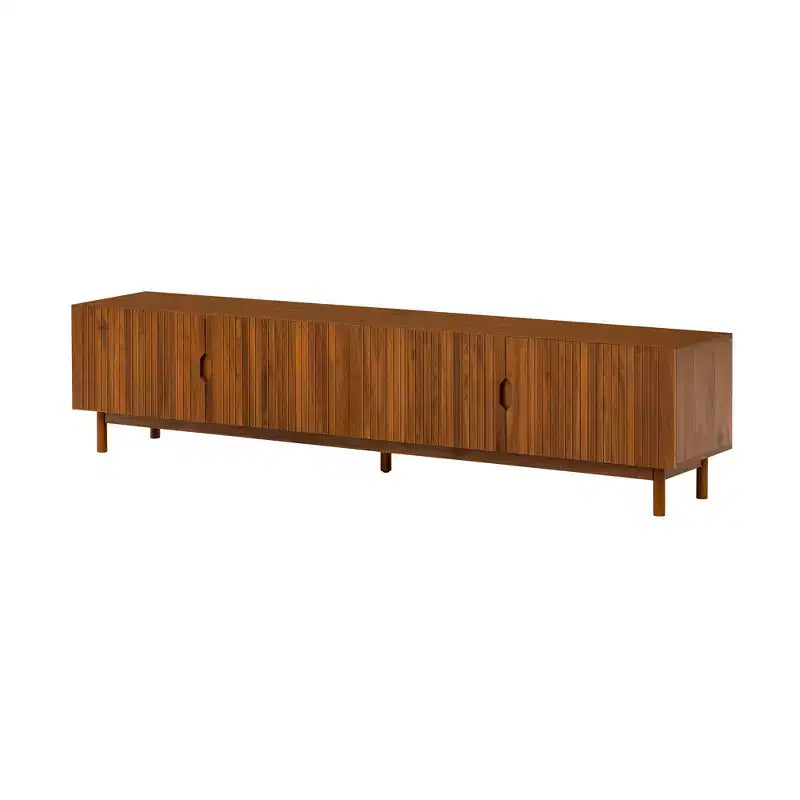 Mobile TV color legno con venature, per TV fino a 90", singolo pezzo