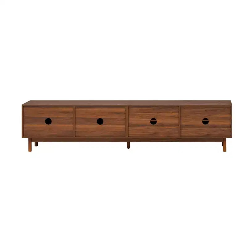 Mobile TV color legno con venature, per TV fino a 90", singolo pezzo