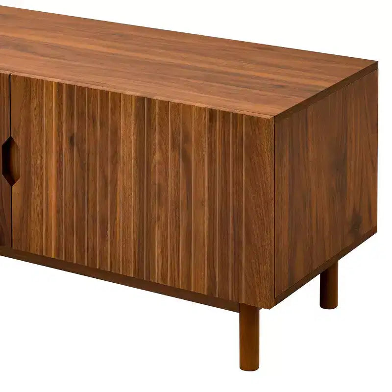 Mobile TV color legno con venature, per TV fino a 90", singolo pezzo