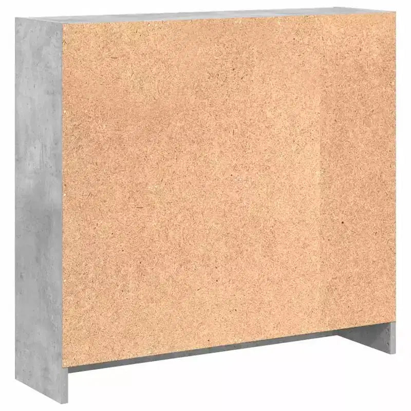 Libreria a 2 ripiani grigio cemento, 1 persona
