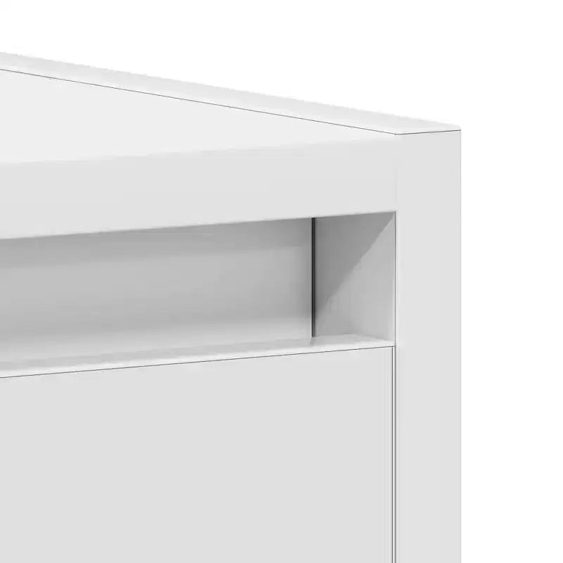 Mobiletto contenitore da bagno bianco a 2 ante