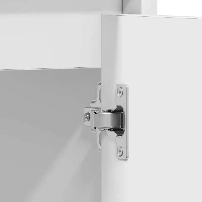 Mobiletto contenitore da bagno bianco a 2 ante