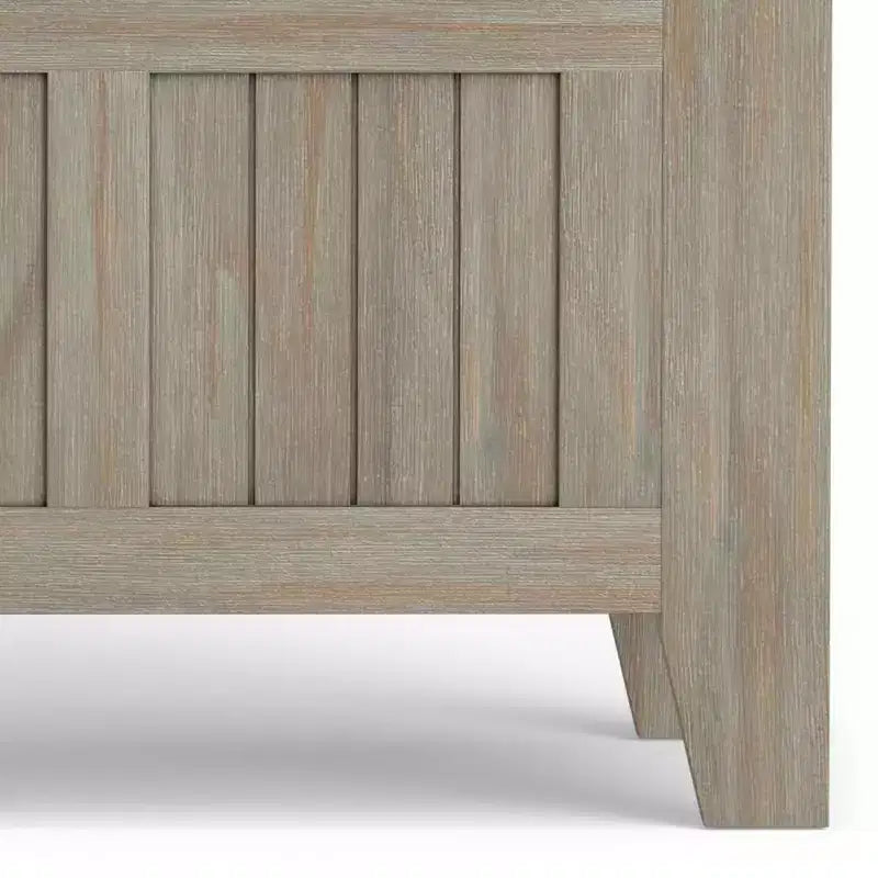Panca contenitore per ingresso in legno massello, 2 posti, colore nero/bianco/marrone/grigio/blu