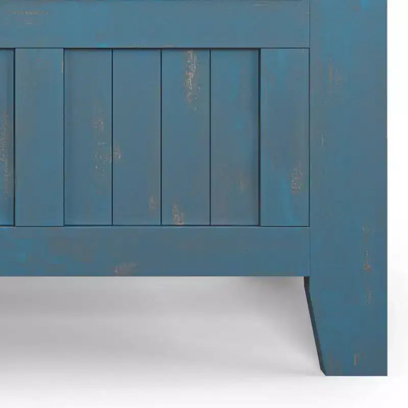 Panca contenitore per ingresso in legno massello, 2 posti, colore nero/bianco/marrone/grigio/blu