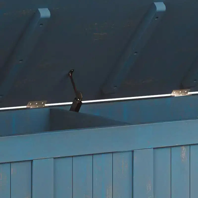 Panca contenitore per ingresso in legno massello, 2 posti, colore nero/bianco/marrone/grigio/blu