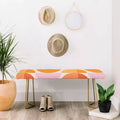 ThirtyOne Illustrations Bench Tangerine/Black - Deny Designs