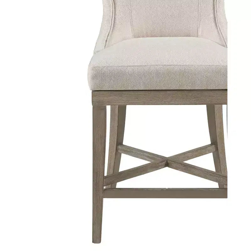 Sgabello da bancone girevole grigio, imbottito, 1 posto a sedere