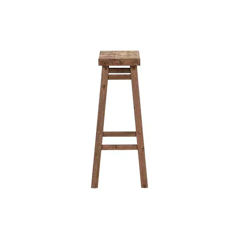 Set di 2 sgabelli da bar Sonoma con spazzola metallica da 29" in stile Barnwood - Boraam: Legno massello di Acacia, Poggiapiedi