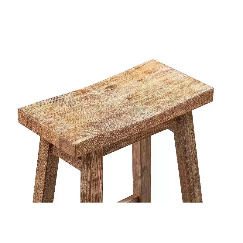 Set di 2 sgabelli da bar Sonoma con spazzola metallica da 29" in stile Barnwood - Boraam: Legno massello di Acacia, Poggiapiedi