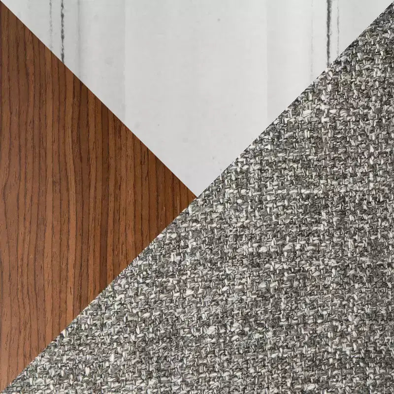 Set di 2 sgabelli da bar altezza bancone Fabrizzi noce/cromo/grigio: girevoli, imbottiti, struttura in legno - LumiSource