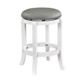 Boraam Cordova Swivel Backless Counter Height Barstool White Finish