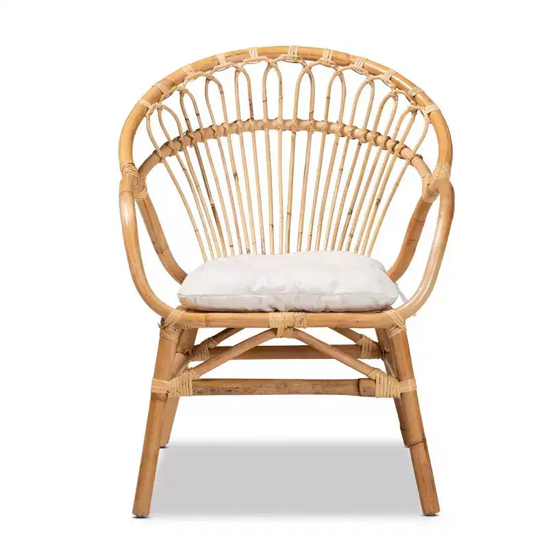Benicia Rattan Dining Chair Brown - bali & pari