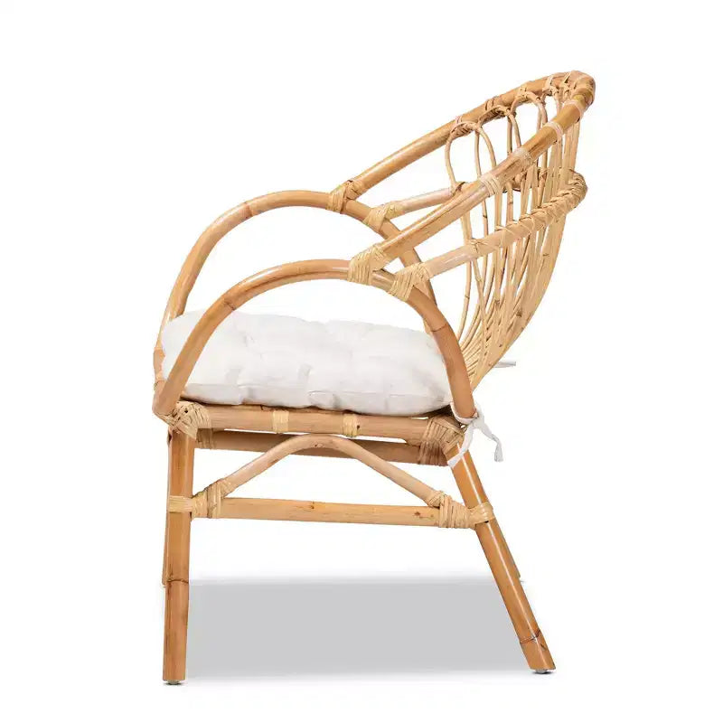 Benicia Rattan Dining Chair Brown - bali & pari