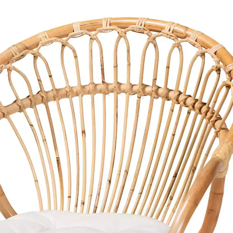 Benicia Rattan Dining Chair Brown - bali & pari