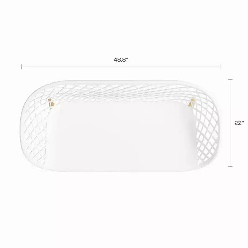 Panca Kurv Bianco/Naturale - Jamesdar