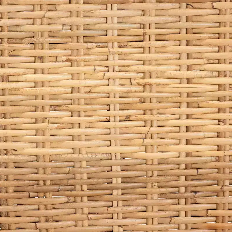 Sedia da pranzo Bali & Pari Dermot Wood e rattan naturale marrone scuro/marrone naturale: stile Interlaken, nessun montaggio richiesto