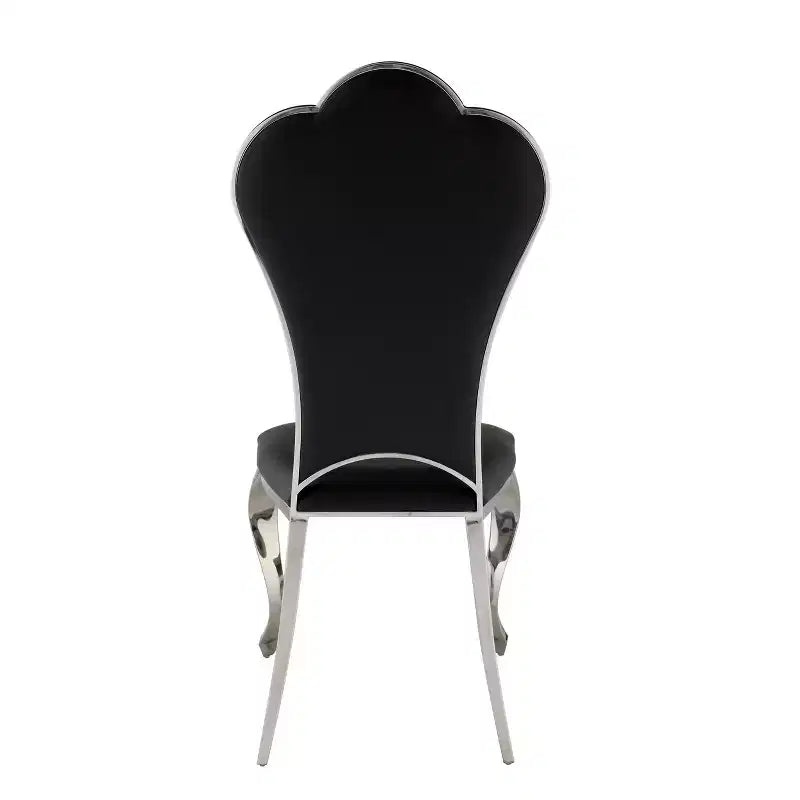 Sedie da pranzo Cyrene 20" nere - Acme Furniture: struttura in acciaio inossidabile, rivestimento in PU, nessun montaggio richiesto