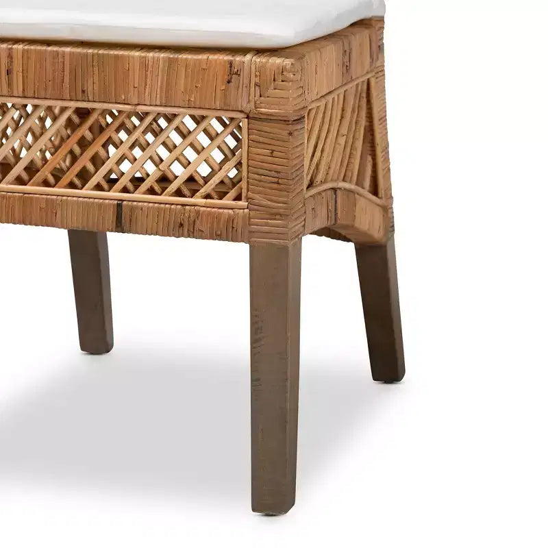 Set 2 sedie da pranzo in rattan e legno Argos naturale/marrone - bali & pari: Artigianato tropicale, Comfort sontuoso