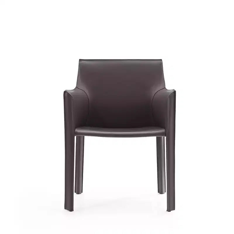 Poltrona Manhattan Comfort Vogue in similpelle grigia: Struttura in metallo imbottita, nessun montaggio richiesto