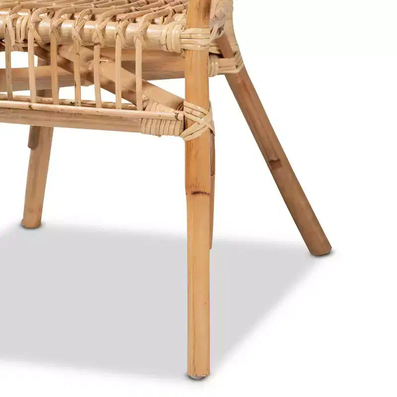 Set di 2 sedie da pranzo in rattan Alleta naturali/marrone - bali & pari: Stile bohémien, nessun montaggio richiesto