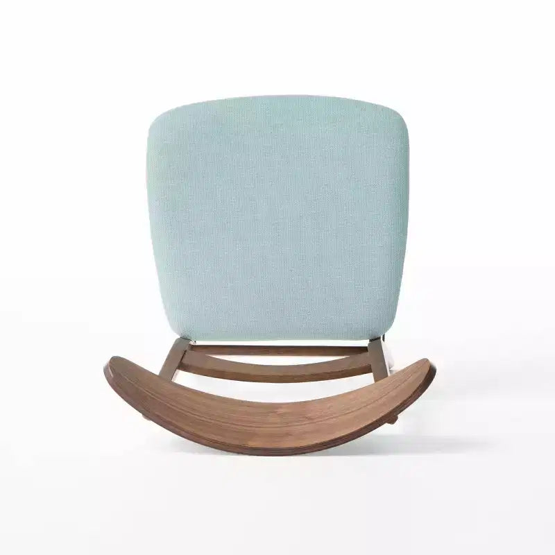 Set di 4 sedie da pranzo moderne Idalia Mid-Century Menta/Noce: rivestite, struttura in legno di Hevea - Christopher Knight Home