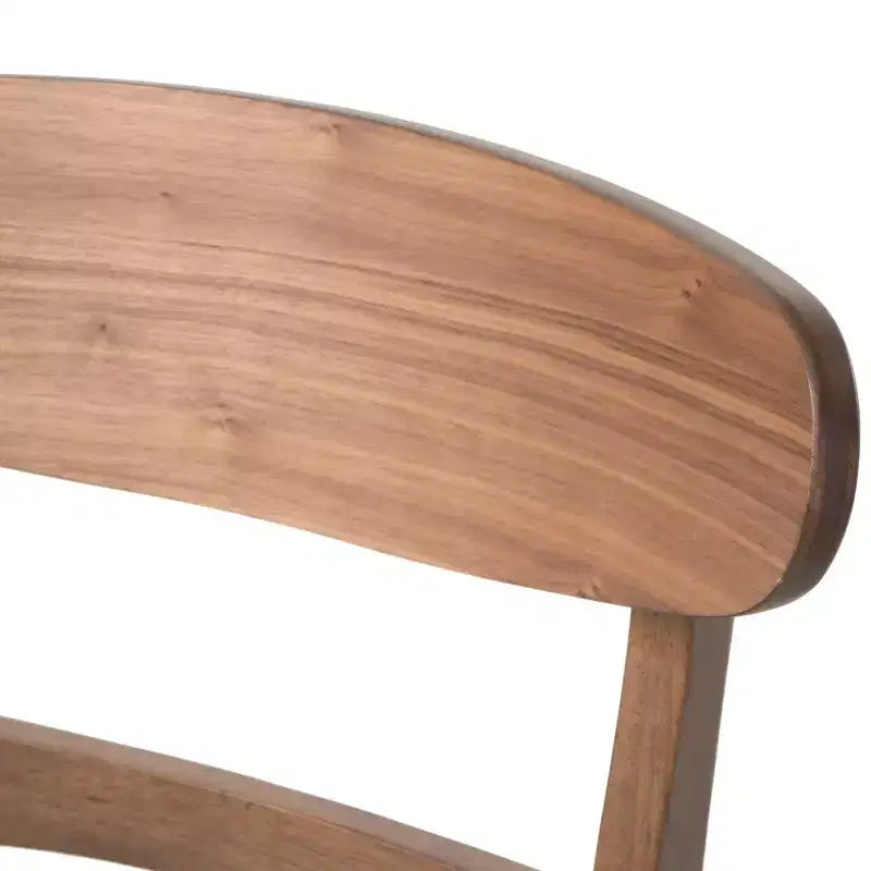Set di 4 sedie da pranzo moderne Idalia Mid-Century Menta/Noce: rivestite, struttura in legno di Hevea - Christopher Knight Home