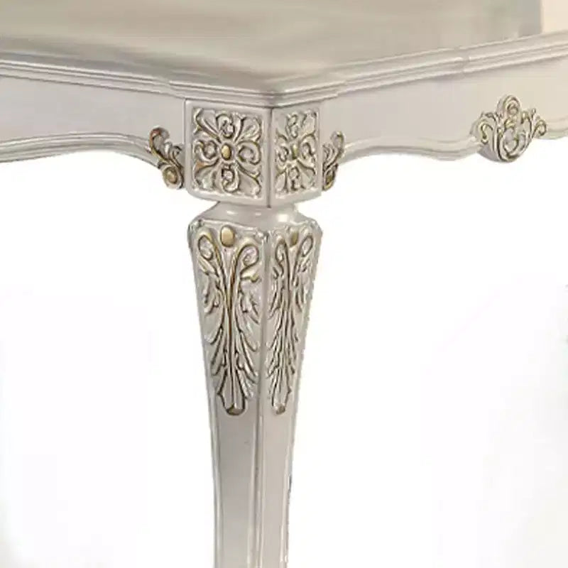 Sedia da pranzo Vendome da 54" con finitura perla anticata - Acme Furniture: Elegante rivestimento in pelle, Struttura in legno