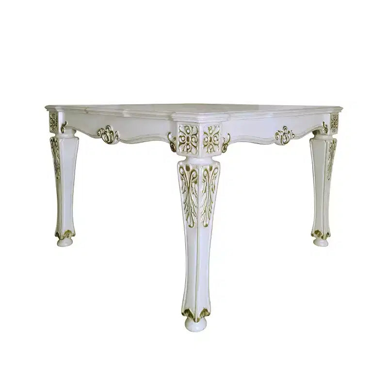 Sedia da pranzo Vendome da 54" con finitura perla anticata - Acme Furniture: Elegante rivestimento in pelle, Struttura in legno